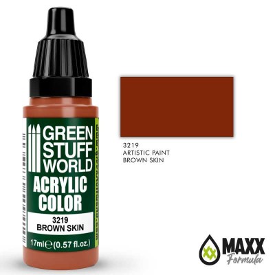 GSW 3219 Acrylic Color MAXX FORMULA - BROWN SKIN 17ml