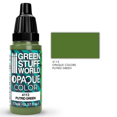 GSW 4113 Acrylic Color OPAQUE - Putrid Green 17ml (highly pigmented)