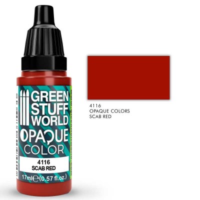 GSW 4116 Acrylic Color OPAQUE - Scab Red 17ml (highly pigmented)