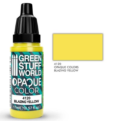 GSW 4120 Acrylic Color OPAQUE - Blazing Yellow 17ml (highly pigmented)