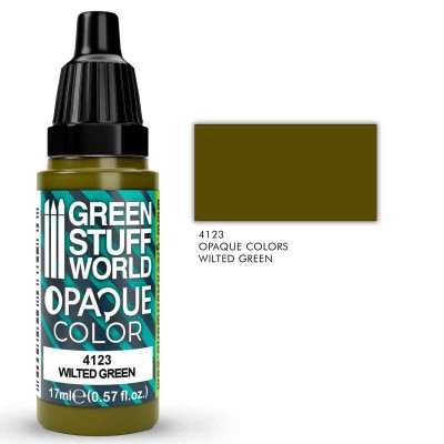 GSW 4123 Acrylic Color OPAQUE - Wilted Green 17ml (highly pigmented)