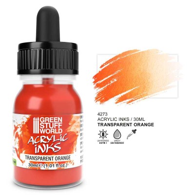GSW 4273 Acrylic Ink - TRANSPARENT Orange 30ml