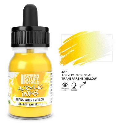 GSW 4281 Acrylic Ink - TRANSPARENT Yellow 30ml
