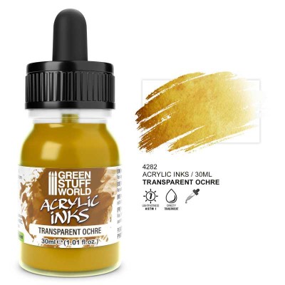 GSW 4282 Acrylic Ink - TRANSPARENT Ochre 30ml