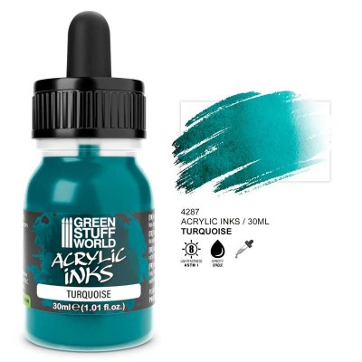 GSW 4287 Acrylic Ink - OPAQUE Turquoise 30ml