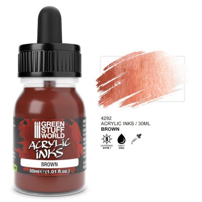 GSW 4292 Acrylic Ink - OPAQUE Brown 30ml