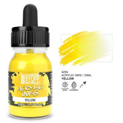 GSW 4294 Acrylic Ink - OPAQUE Yellow 30ml