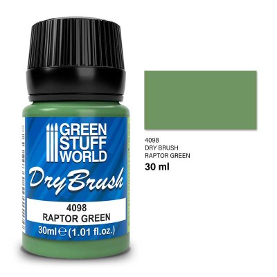 GSW 4098 Dry Brush PAINT - RAPTOR GREEN 30ml