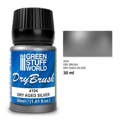GSW 4104 Dry Brush PAINT - DRY AGED SILVER 30ml [METALLIC]