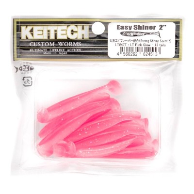 KEITECH EASY SHINER 2"(5,4cm) LT#47 Pink Glow- opak.12szt