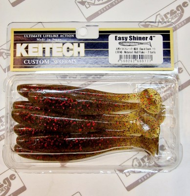 KEITECH EASY SHINER 4" (10cm) LT#14 Motoroil Red Flake opak.- 7szt.