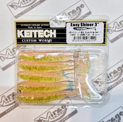 KEITECH EASY SHINER 3" (7,5cm) LT#02 Sakura Pink opak.- 10szt.