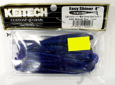 KEITECH EASY SHINER 4" (10cm) #308 Midnight Blue opak.- 7szt.