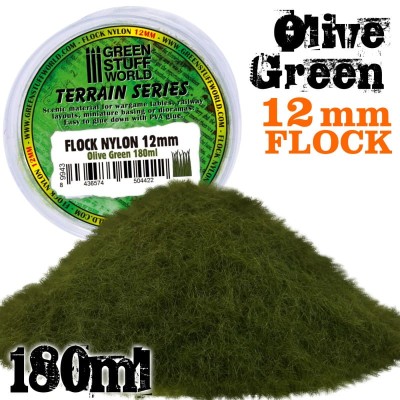 GSW 9943 FLOCK NYLON 12mm OLIVE GREEN