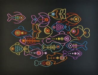 MINIART 55014 Fische, Perlenstickset