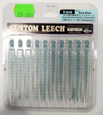 KEITECH CUSTOM LEECH 3" (ok. 7,5cm) #426C Sexy Shad - opak.10szt