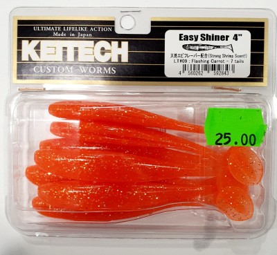 KEITECH EASY SHINER 4" (10cm) LT#09 Flashing Carrot opak.- 7szt.