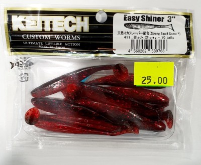 KEITECH EASY SHINER 3" (7,5cm) #411 Black Cherry opak.-  10szt 