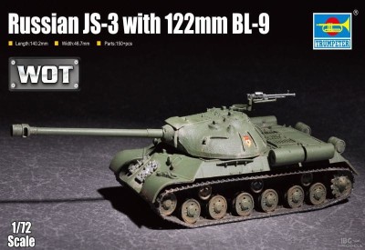 TRUMPETER 07163 1:72 Russian JS-3 with 122mm BL-9 