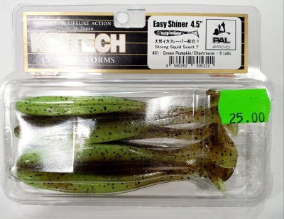 KEITECH EASY SHINER 4,5"(11,45cm) #401 Green Pump Chart- opak.6szt