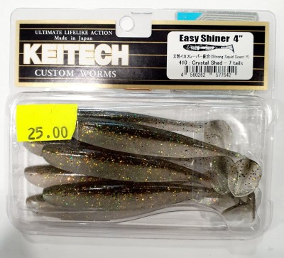 KEITECH EASY SHINER 4" (10cm) #410 CRYSTAL SHAD opak. -7szt.