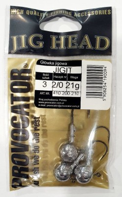 GŁÓWKA JIGOWA PROVOCATOR hak nr 2/0 waga 21g opak. 3szt