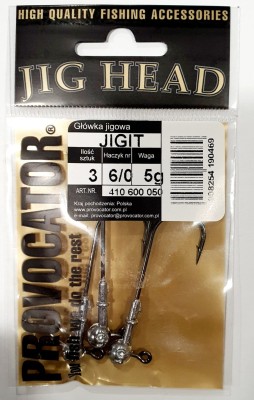 GŁÓWKA JIGOWA PROVOCATOR hak nr 6/0 waga 5g opak. 3szt
