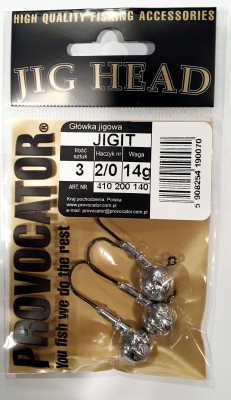 GŁÓWKA JIGOWA PROVOCATOR hak nr 2/0 waga 14g opak. 3szt